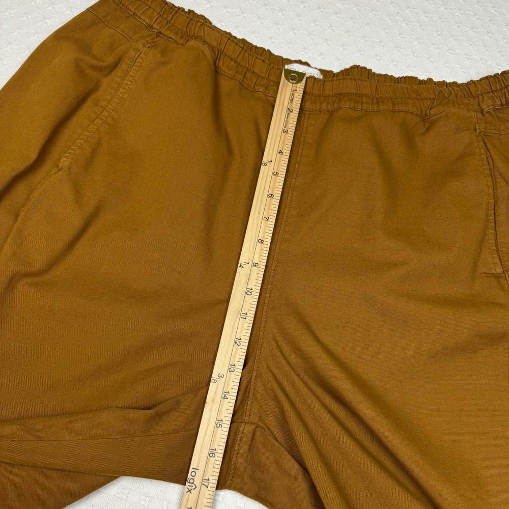 Pilcro Anthropologie Izzie Brown Wide Leg Cropped Pants Women 2X Barrel Pull-On - Picture 7 of 11